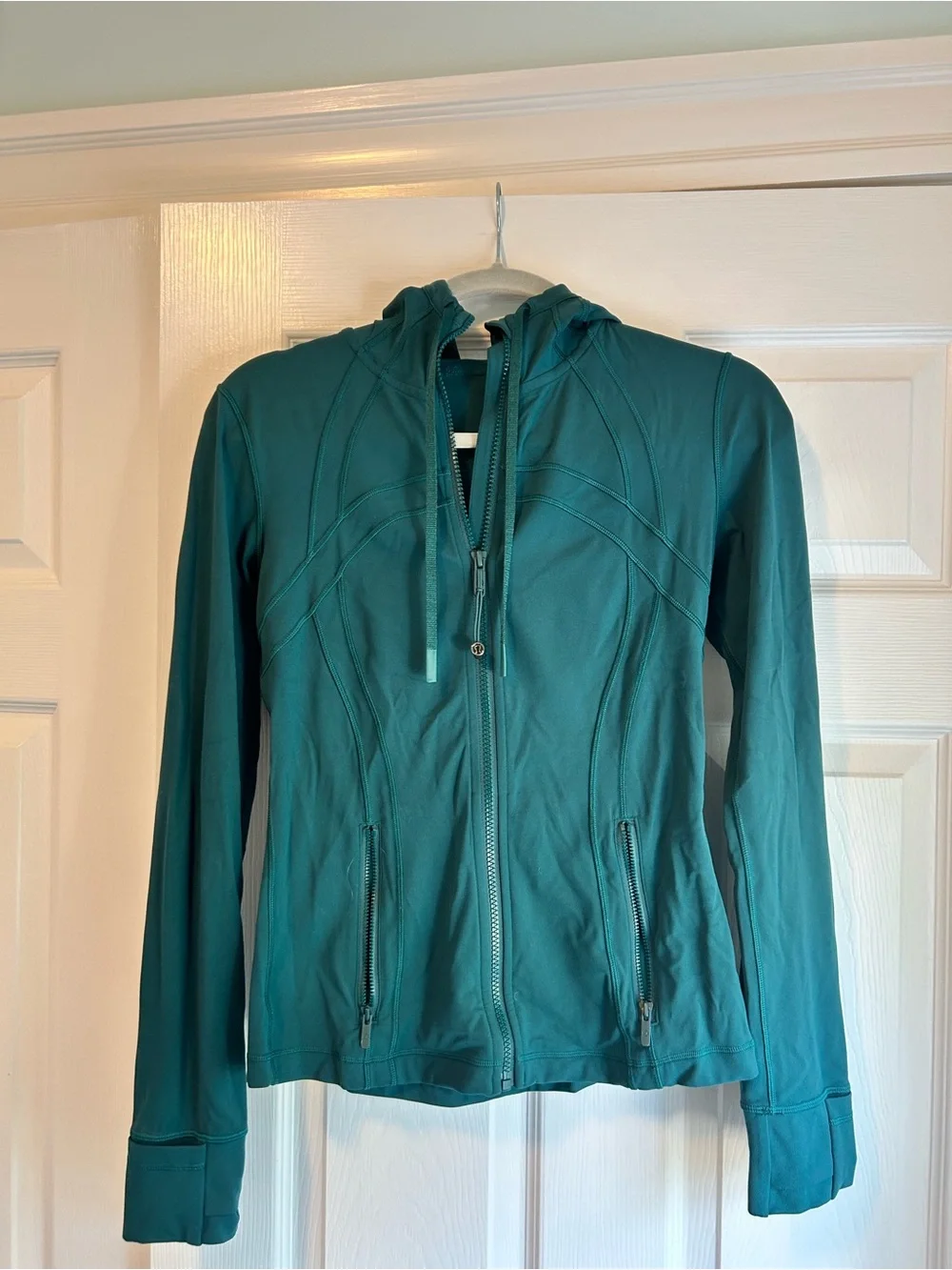 lululemon athletica Teal Zip-Up Hooded Jacket